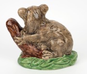 BOSLEY pottery koala statue, 22cm high, 26cm wide. - 2