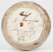 ARTHUR MERRIC BOYD and NEIL DOUGLAS pottery bowl with hand-painted scene of kangaroos in landscape, signed "Neil Douglas", 20.5cm diameter - 2