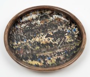 ARTHUR MERRIC BOYD and NEIL DOUGLAS pottery bowl with hand-painted scene of kangaroos in landscape, signed "Neil Douglas", 20.5cm diameter - 3