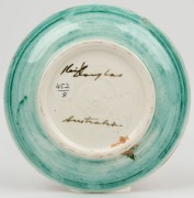ARTHUR MERRIC BOYD and NEIL DOUGLAS pottery dish with hand-painted scene of kangaroos in farm landscape with post and rail fence, signed "Neil Douglas, Australia" and incised "Arthur Merric Boyd", 15.5cm diameter - 2
