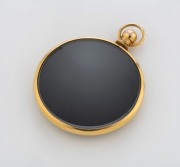 AUGUSTUS LUDWIG BRUNKHORST of Adelaide, 9ct yellow gold mounted photo locket, circa 1890s, stamped "A.L.B.", ​​​​​​​4.8cm high overall - 2