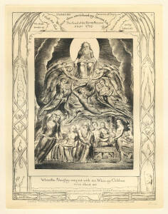 WILLIAM BLAKE: "Illustrations of the Book of Job, in Twenty-One Plates, Invented & Engraved by William Blake" limited facsimile edition produced by Trianon Press [Paris].