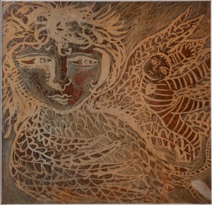 MIRKA MORA (1928-2018), group of three copper plates for engravings, the largest 21.5 x 22cm&nbsp;