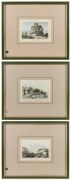 GRÉGOIRE LOUIS DOMENY DE RIENZI (1789-1843), three hand-coloured engravings from the 1836 'Oceanie, ou Cinquieme Partie du Monde', published by Firmin Didot of Paris, two depicting Aboriginal figures in coastal scenes and another depicting fantastically o