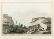 GRÉGOIRE LOUIS DOMENY DE RIENZI (1789-1843), three hand-coloured engravings from the 1836 'Oceanie, ou Cinquieme Partie du Monde', published by Firmin Didot of Paris, two depicting Aboriginal figures in coastal scenes and another depicting fantastically o - 5