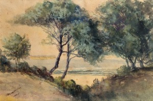ALEXANDER C. KERR (1875 - 1950), Coastal Landscape, watercolour, signed and dated '1935' lower left, 25 x 37cm; farmed 54 x 64cm.