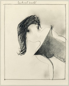 ANDREW SIBLEY (1933-2015), Debutante, pencil on paper, signed lower right "Sibley", ​​​​​​​21 x 17.5cm, 35 x 28cm overall