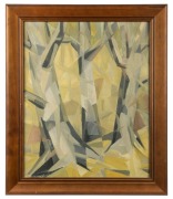 ROSA GARLICK (1914-2003), (untitled abstract landscape), oil on board, signed lower left "R. Garlick", 50 x 40cm, 60 x 50cm overall - 2