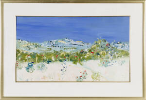 STEWART WESTLE (1952-): Oil painting on board of an outback landscape signed lower left. 91 x 52cm