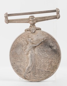 The QUEEN'S SOUTH AFRICA MEDAL engraved to 394 TPR: J. DARCY. VICTORIAN M.R. John Darcy was with the Victorian Imperial Bushmen.