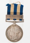 EGYPT MEDAL 1882 - 89: Silver, with undated reverse; name removed; with SUAKIN 1885 clasp. - 2