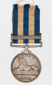 The EGYPT MEDAL with 1882 dated reverse; TEL - EL - KEBIR clasp, engraved to 2274 . PTE. P. ALEXANDER. 2/HIGH: L.I.