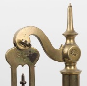Antique balance scales on mahogany base, 19th century, ​​​​​​​66cm high, 56cm wide - 2