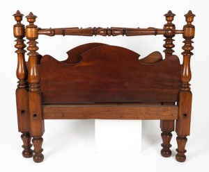 A antique colonial pair of three quarter bed ends, blackwood and cedar, Tasmanian origin, circa 1850, 120cm high, 125cm wide
