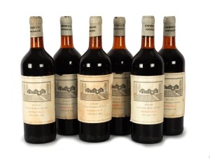 1964 Wynns Coonawarra Estate Hermitage, Coonawarra, South Australia, (6 bottles).