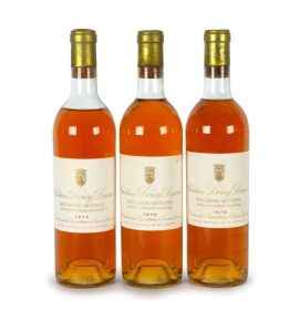 1970 Château Doïsy Daëne Haut-Barsac Sauternes, FRANCE, (3 bottles)