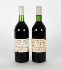 1969 PENFOLDS ST. HENRI Claret (Shiraz), Magill, South Australia, (2 bottles)