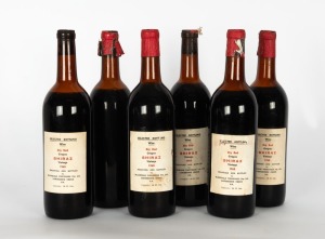 1965 Bleasdale Vineyars Shiraz, Langhorne Creek, South Australia, (6 bottles) (one bottle lacks label)