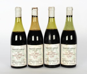 1975 A.P. Birks Wendouree Cellars, Clare - Vat 21 Shiraz and Mataro Rhinecastle Special Bin, (4 bottles).
