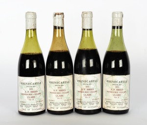 1975 A.P. Birks Wendouree Cellars, Clare - Vat 21 Shiraz and Mataro Rhinecastle Special Bin, (4 bottles).