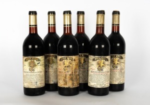 1971 WOLF BLASS WINES Selected Individual Vintage "Bilyara" Cabernet Sauvignon, Eden Valley. (6 bottles)