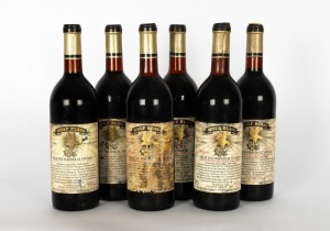 1971 WOLF BLASS WINES Selected Individual Vintage "Bilyara" Cabernet Sauvignon, Eden Valley. (6 bottles)