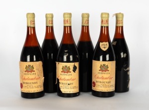 1964 Seppelts Chalambar Burgundy, Great Western, Victoria, (6 bottles). Note: Some bottles without labels