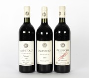 A LAKE'S FOLLY TRIO: 1992 Hunter Valley Cabernet; 1993 Hunter Valley Reserve Cabernet; and 1999 Hunter Valley Cabernet blend; one bottle of each. (Total: 3).