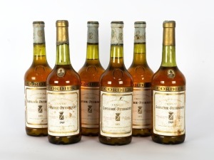 1969 (2) and 1971 (4) Chateau Lafaurie-Peyraguey 1er Grand Cru de Sauternes, Bordeaux, FRANCE, (Total: 6 bottles).