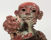 JOHN PERCEVAL (1923-2000), Father and Child, glazed ceramic, circa 1960, signed to base "Perceval", 28cm high - 11