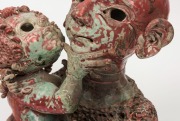 JOHN PERCEVAL (1923-2000), Father and Child, glazed ceramic, circa 1960, signed to base "Perceval", 28cm high - 15