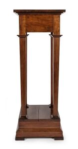 HARRY GOLDMAN Australian Art Deco blackwood pedestal of impressive proportions, circa 1920s, factory ink stamp to base, 122cm high, 46cm wide, 46cm deep