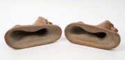 BENDIGO POTTERY pair of lion doorstops, 19th century, ​​​​​​​15cm high, 23cm long - 3