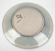 GREG DALY studio pottery charger, ​​​​​​​signed "Daly" with impressed monogram stamp "G.D.", 54cm diameter - 2