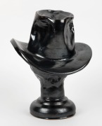 KERRYL (attributed) pottery bust of a stockman,&nbsp; 26cm high&nbsp; - 2