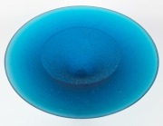 SIMON BUTLER Australian blue art glass bowl, ​​​​​​​20cm high, 31cm diameter - 2