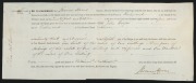 [VAN DIEMEN'S LAND] Oct.1844 & Jan.1853 vellum documents summarising 2 cases brought to court; the first signed by THOMAS HORNE [Judge, MP & Solicitor-General]; the latter signed by VALENTINE FLEMING [Judge, Chief Justice, MP & Solicitor-General]. Both ca - 3