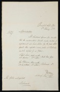 [VAN DIEMEN'S LAND] Feb.1833 memorandum on behalf of The Lieutenant Governor, who "..has dictated that the undermentioned convicts under sentence of imprisonment and hard labour for the period stated opposite their respective names, passed at Richmond, ar