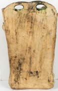 WILLIAM RICKETTS "WELCOME" rare pottery tree stump wall pocket adorned with koala and possums, incised "Wm. Ricketts, Mt. Dandenong", 39cm high - 4