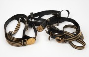 Three&nbsp;officer's belts and buckles 19th/20th century.&nbsp;