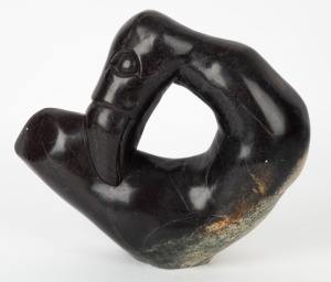 ISAAC TAKAVADA (Shona - Zimbabwe), Flamingo, stone sculpture, incised "I TAK" to base, 22cm tall.