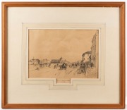 JOHN SKINNER PROUT (1805-1876), View Of George Street, Sydney, lithograph, ​​​​​​​21 x 27cm, 41 x 48cm overall - 2