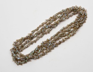 Tasmanian mariner shell bead necklace, 176cm long