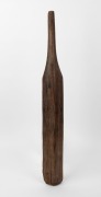 An Australian antique folk art cricket bat fashioned from a single piece of eucalyptus, 19th century, 75cm high - 2