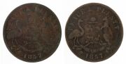 SHOP TOKENS group of shop tokens including&nbsp;HOSIE,&nbsp;J., Melbourne penny, 1862 (A.267).&nbsp;G.,&nbsp;HARROLD&nbsp;BROTHERS,&nbsp;Adelaide penny, 1858 (A.195).&nbsp;VF.,&nbsp;HANKS&nbsp;AND LLOYD,&nbsp;Sydney pennies, 1857 (A.190 & 191), VG/VF. (2). and&nbsp;Lloyd, W.F. & D.L., Wollongong penny, 1859 ( - 4