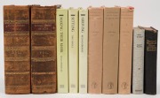 An Anniversary History Victoria 150 (3 vols.); Australian Dictionary Of Biography (3 vols.); Natural History Of Man (2 vols.); YIN-YANG by Hardy Wilson; Poetical Works Of Adam Lindsay Gordon, (10 vols. total)