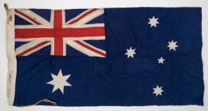 A vintage Australian flag, early to mid 20th century, ​​​​​​​47 x 95cm