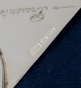 An Australian silver presentation trowel with timber handle in original presentation box by Hardy Bros., engraved "Presented To The Hon. John Cain M.L.A. Premier Of Victoria. By Heyfield War Memorial Com. Saturday 19th Feb. 1955. Jas. Anderson President. - 3
