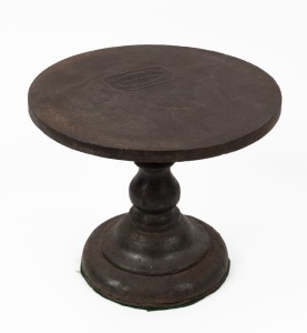 SMALL & SHATTELL of Melbourne, baker's decorating wheel, 19th century, 22cm high, 27cm diameter