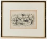 SAMUEL THOMAS GILL (1818-1880), A collection of original plates from "Sketches Of The Victoria Gold Diggings And Diggers As They Are" [1853]; ​​​​​​​all individually framed (and mostly glazed). Titles include "Diggers Auction, Eagle Hawk, Bendigo", "On Be - 2